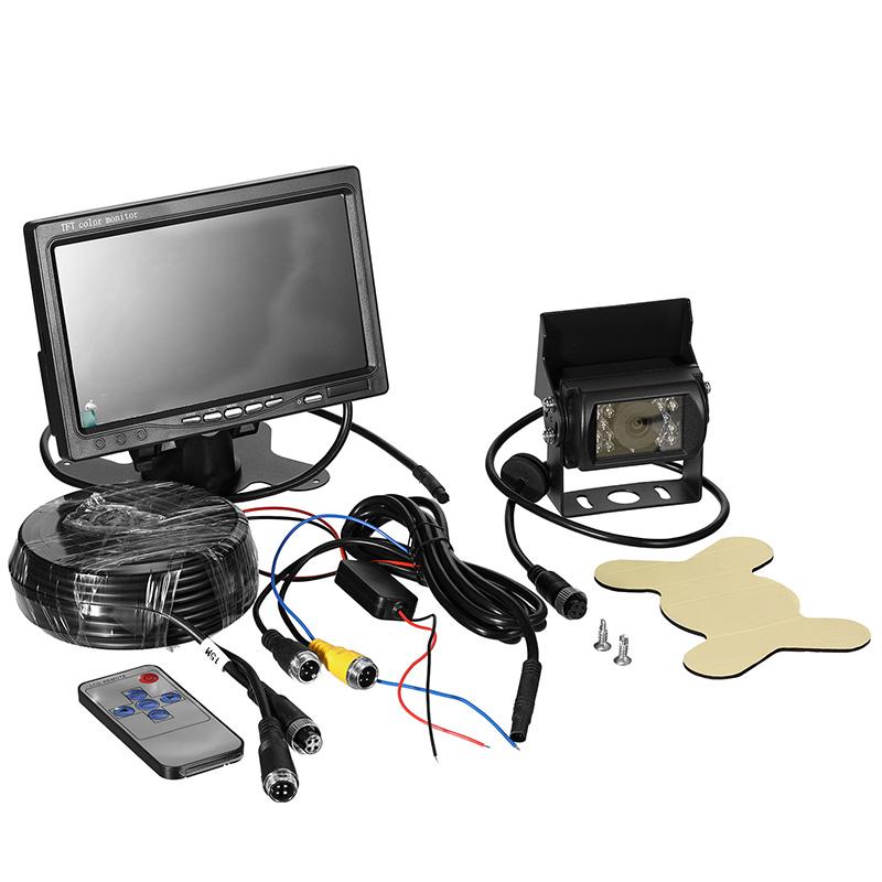 

7 inch car monitor and camera with 15M aviation cable