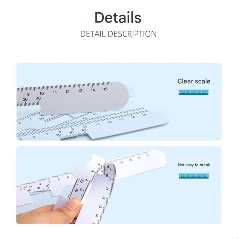 5PCS Pupil Distance Measuring Ruler With Clear Scale Marking For Accurate Eyeglass Fitting And View Testing