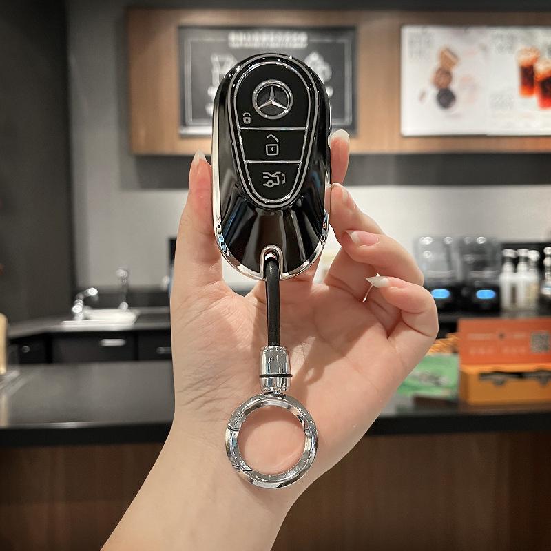 Mercedes-Benz Key Case: Compatible with C260L, E300L, A200L, C/E-Class, GLC, GLE350, GLA - Unisex Design