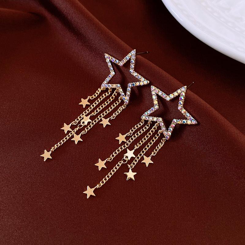 European and American Diamond-set Oval Earrings Retro Earrings Niche Light Luxury High-end Earrings Women