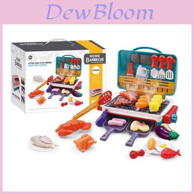 Simulation Spray Barbecue Grill Toy With Sound Light Effects For Kids Playroom