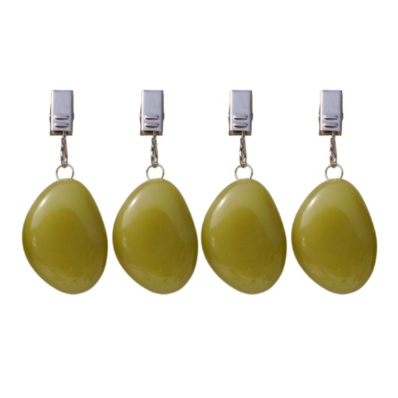

Set Of 4 Decorative Agate Stone Table Cover Fasteners Tablecloth Weights For Outdoor Picnics And Home Decoration