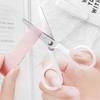 Safety Mini Cartoon Round Head Safety Hand-cut Scissors with Protective Cover Paper Cutters School Stationery for Handmade Paper