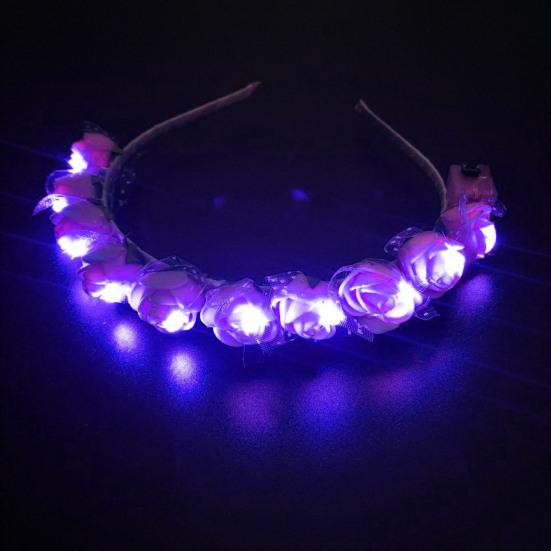 Women's Headband Glow Light Up Beautiful Convenient Thick Thin Hair Decoration for Parties Birthdays Festivals