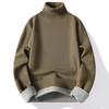 Herbst 2025 Herren Rollkragenpullover Winter Herren Fleece Pullover Rollkragen Gestrickter Pullover Warmer Herrenpullover Slim Fit Casual Pullover