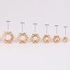 1 Stück Unisex Lotusblume Ohrstöpsel Doppel Flare Gauge Expander Piercing Schmuck