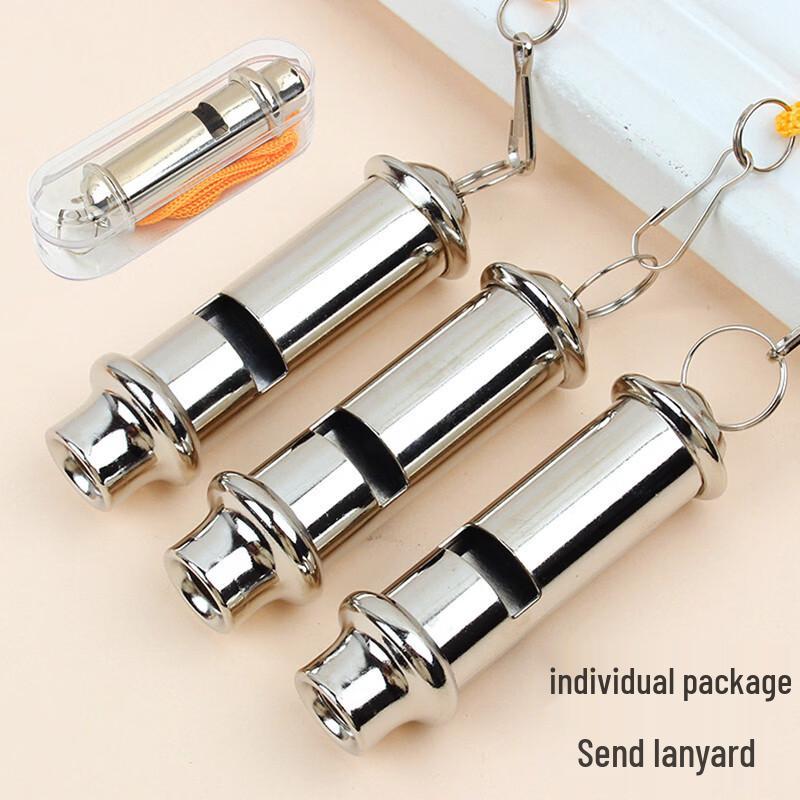 High-Volume Referee & Survival Whistle with Lanyard
