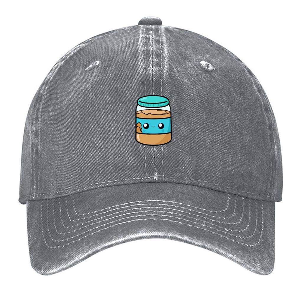 Cute Cartoon Peanut Butter Breakfast Kawaii Baseball Cap Custom Caps Fashionable Funny Hat Golf Hat Mens Luxury Womens
