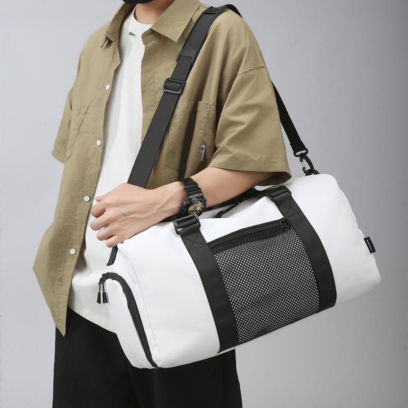 Large-capacity Pressure-reducing Portable Travel Bag Dry and Wet Separation Sports Belt Shoes Silo Style Fitness Bag Can Be Used To Cover Pull Rod