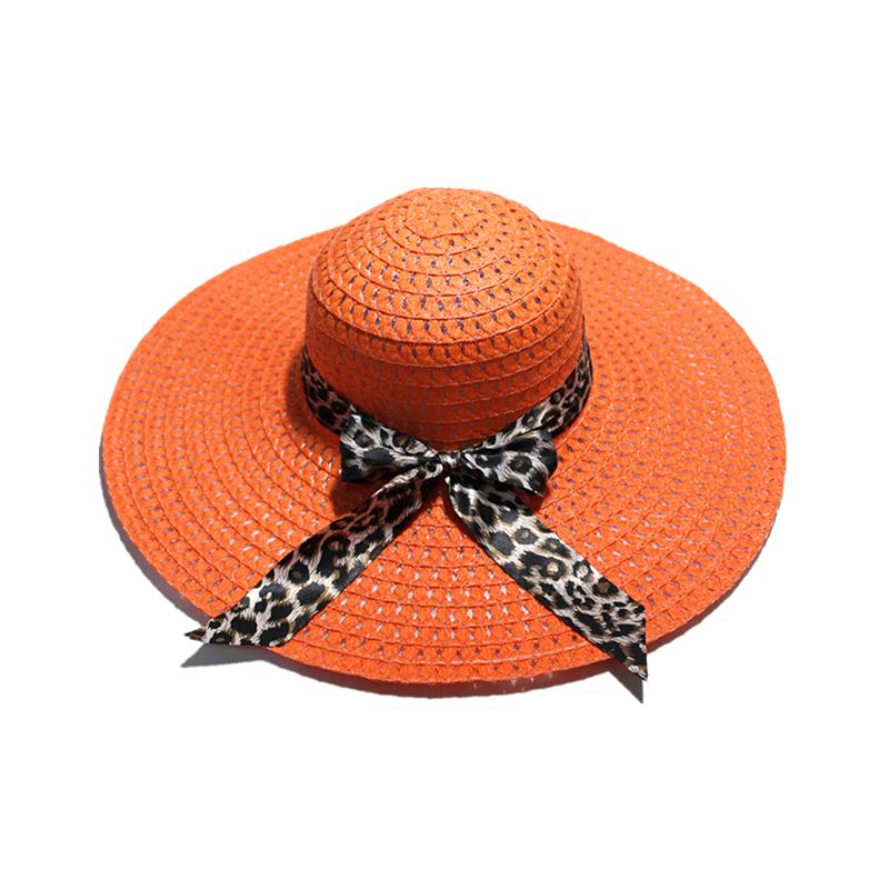Lady Straw Hat Summer Women Anti-Uv Women Beach Hat Wide Brim Cap Sunshade Lady Straw Hat Fishing Outdoor Wide Brim Cap