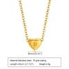 Stainless Steel Heart Letter Necklace 26 Letter Love Necklace, Quanxi Water Jewelry Pn-1670