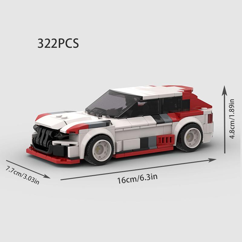 MOC Speed RS6 GT City Racing Car Sports Building Blocks Bricks Creative Garage Supercar Racers Vehicles Kits Toys Gift