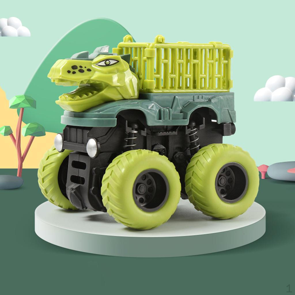 Baby Dinosaur Truck Carrier, Early Educational Toys Vehicles Toy Cars Playset for Unisex