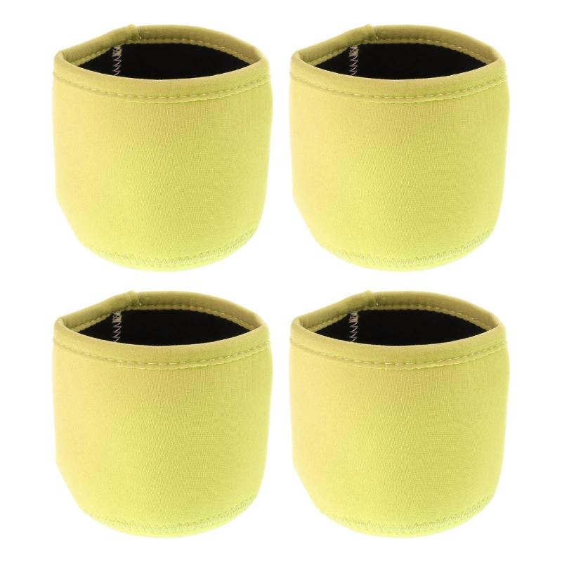 4pcs Colorful Cup Sleeves Insulated Cup Cover Ice Cream Jar Neoprene Sleeve Temperature Resistants Cup Cover Sleeves