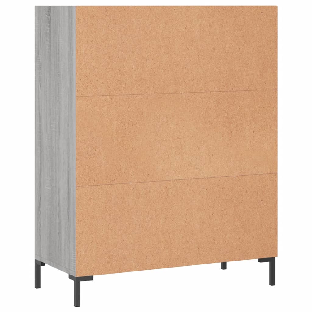 Bookshelf Grey Sonoma 69.5 x 32.5 x 90 cm Engineered Wood
