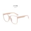 New ins wind large frame flat mirror, anti-blue light black frame glasses Internet celebrity plain thin glasses frame myopia glasses