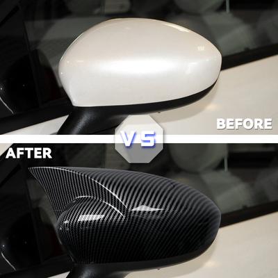 Car Side Wing Mirror Cover Caps For Fiat 500 500C Grande Punto Rearview Mirror Cover Shell Case Trim Add On Car Accessories