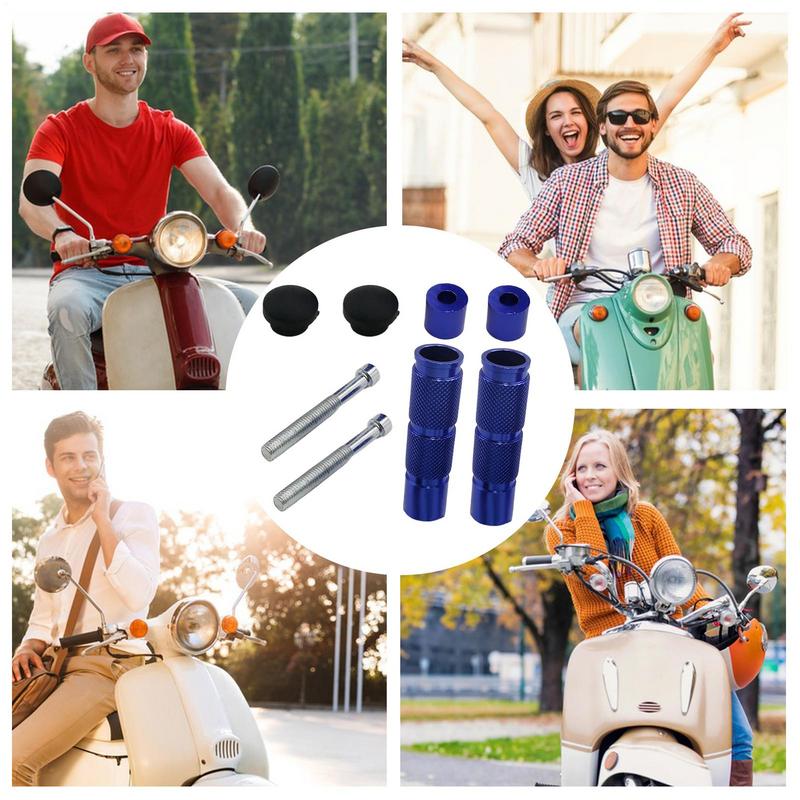 Motorcycle Foot Rest Motorbike Pedal Aluminum Alloy Replacement Parts Pedals For Dirt Bike Gravel Road Cycling Scooter Riding