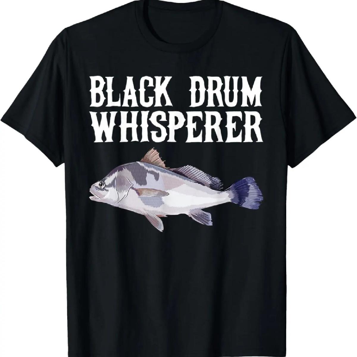

Black Drum Whisperer Funny Fish Lover T-Shirt XXXXXL різнокольоровий
