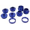 10 Pcs Set Router Template Guides Bushing High Strength Aluminum Alloy Router Bit Template Bushing Set