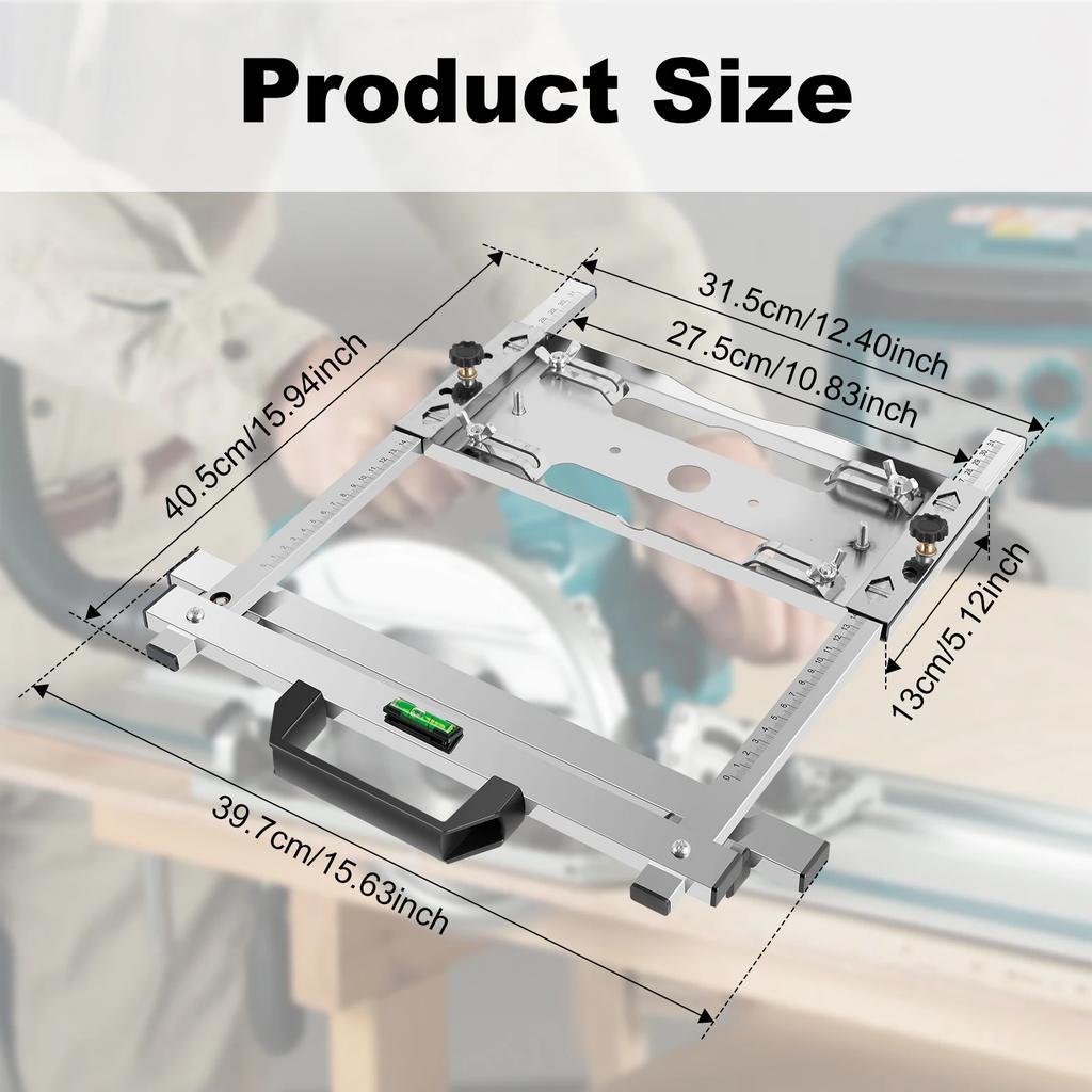 Stainless Steel Edge Guide Positioner for Woodworking Table Saw - Precision Cutting Accessory (Multifunctional Bracket)