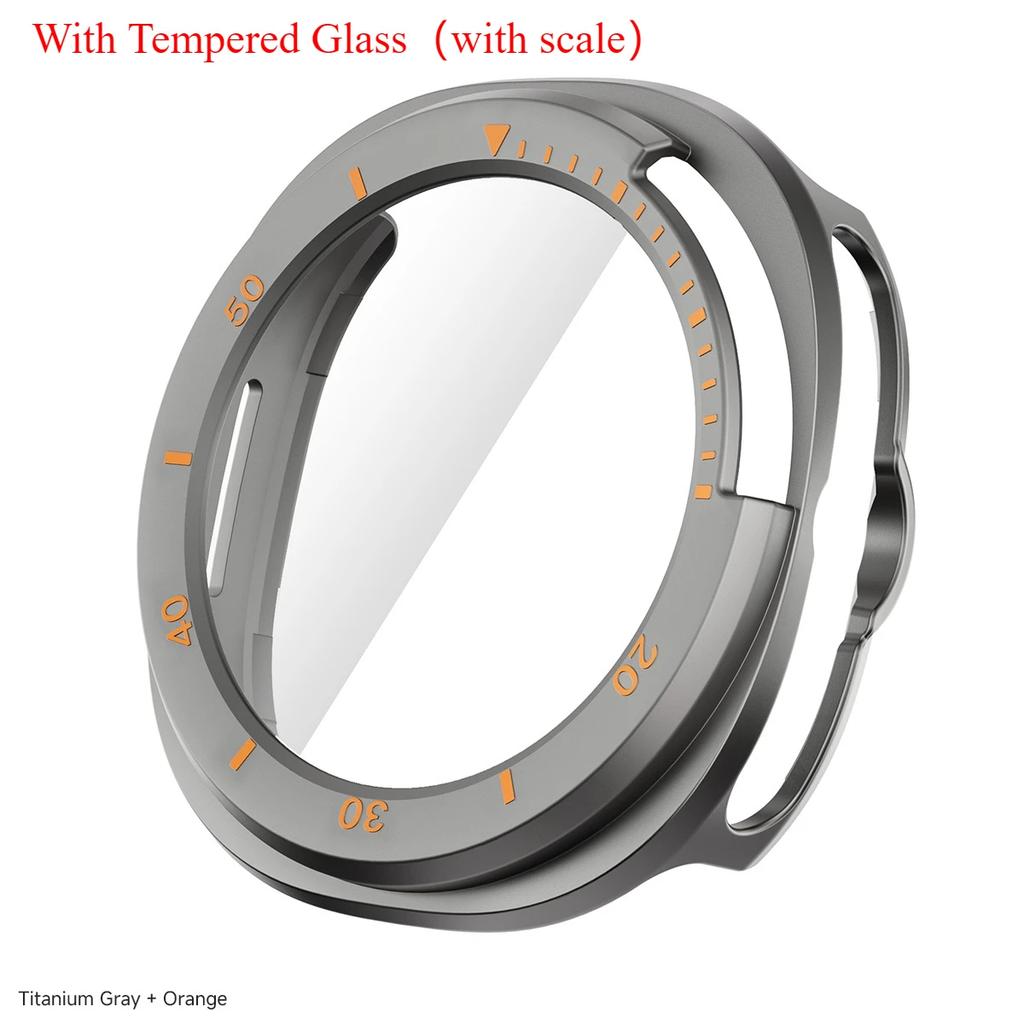 Protector Case For Samsung Galaxy Watch 8 Classic PC Hollowed Cover Protective Bumper Shell Tempered Glass Screen Accessories