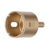   Hole Saw Carbon Steel Tile Holes Opener Drill Bit for Porcelain Glass Triangular Shank