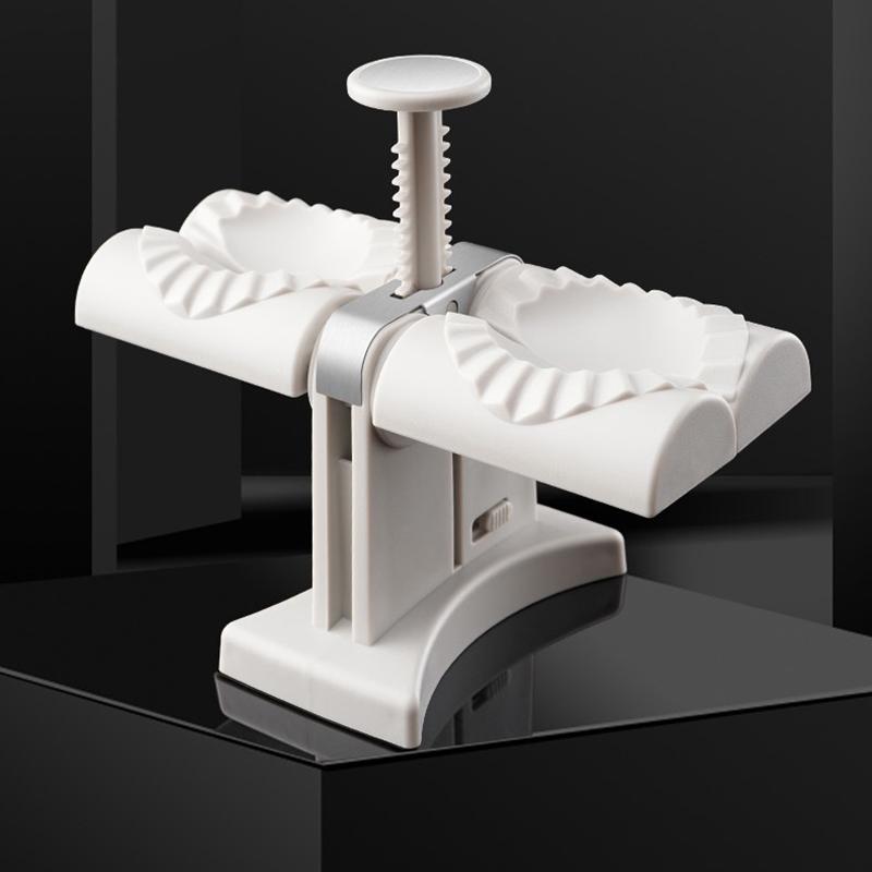 Dumpling Maker Machine Household Double Head Automatic Dumpling Mould Empanada Maker Press Potsticker Hand Pie Maker Kitchen