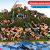 Dinosaur & Animal Figures Storage Bucket Set: Marine, Wild, and Farm Models