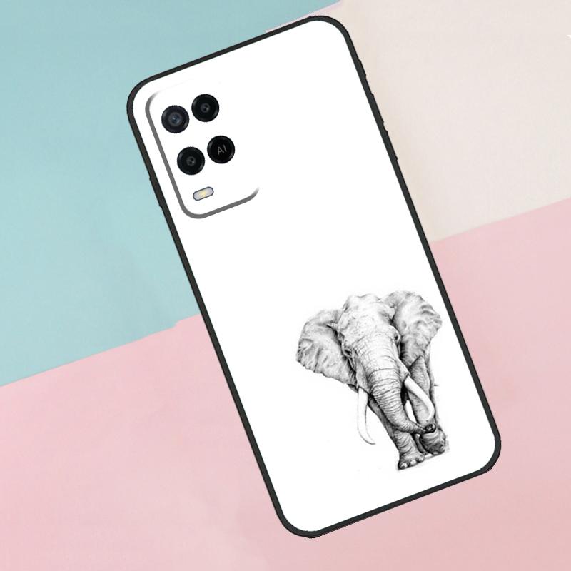 Baby Elephant For Oppo A74 A94 A54 A80 A78 A98 A40 A60 A18 A38 A58 A15 A17 A77 A57S A16 A76 A96 Phone Case