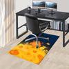Ginger Hairy Dwarf Office Carpet Soft Polyester Entrance Carpet Washable Non Slip Machine Washable I