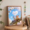 Disney Zootopia Fox and Rabbit Spring Blossom Painting by Numbers Hand Filled Drawing Art Kit Home Decor