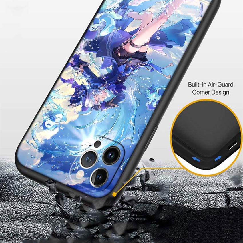 LO47 Genshin Impact Soft Shell Phone Case for Xiaomi Xiaomi Poco M4 M5 M6 M7 X3 X6 X7 F8 Ultra Pro GT NFC