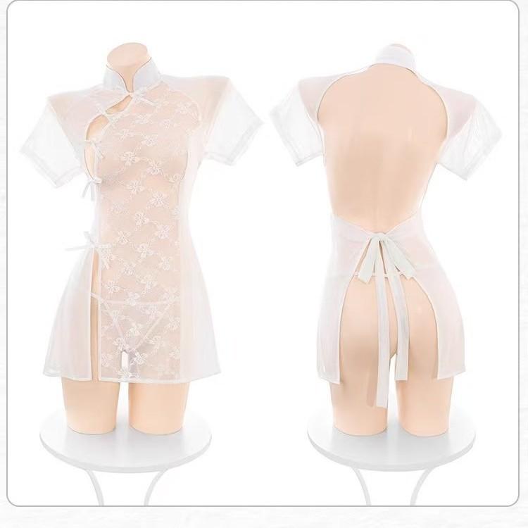 Sexy Underwear, Sexy Lace, Pure Desire, Naked Buttocks, Cheongsam, Small Breasts, Perspective, Antique Woman