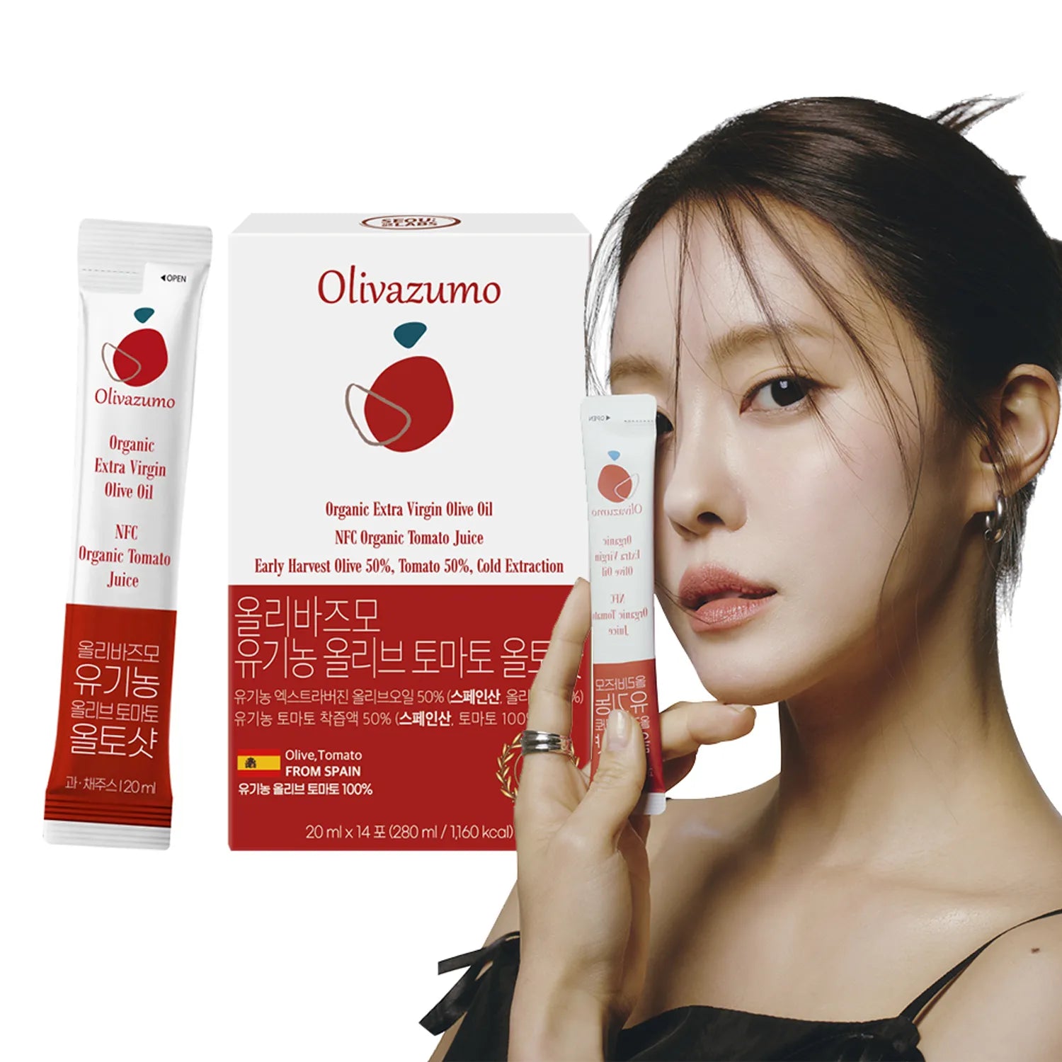 Olivazumo Olive Oil Tomato Shot 14 Sticks 1pack