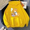 Ramen Shiba Hoodies Mens Cartoon Graphic Sweatshirt Long Sleeve Casual Kawaii Dog Pullover Aesthetic Women Coats