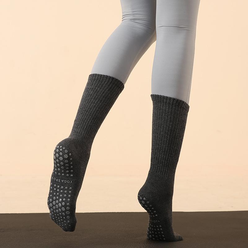 Yoga Stockings Nonslip Cotton Pilates Breathable Sweatabsorbent Floor Socks