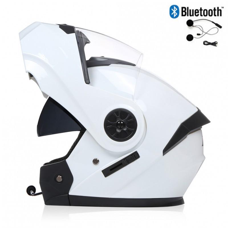 BLD Electric Bicycle Helmet Motorcycle Full Double Lens Exposed Universal Riding All Seasons