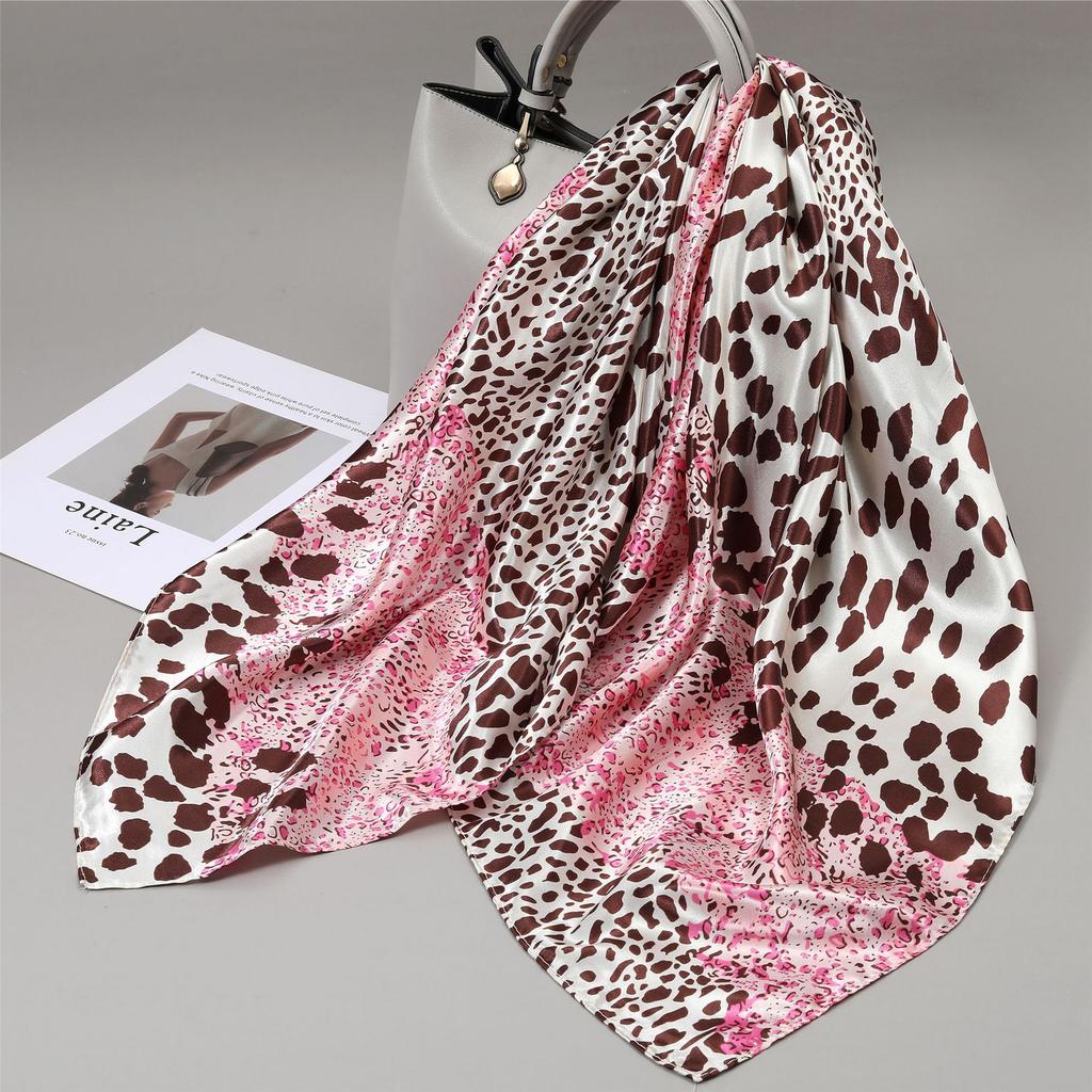 90 Square Scarves, Silk Scarves, Women's New Spring and Summer High-end Sense Versatile, Thin Scarves, Shawls Outside
