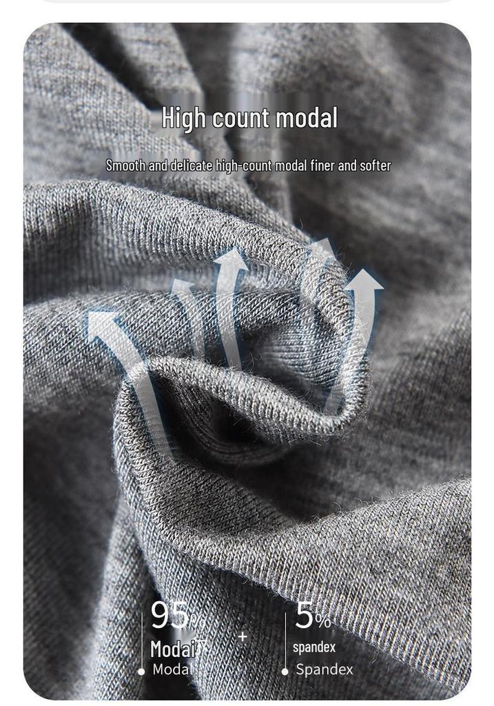 Men's Plus Size Cotton Wool Blend Base Layer Long Sleeve Top