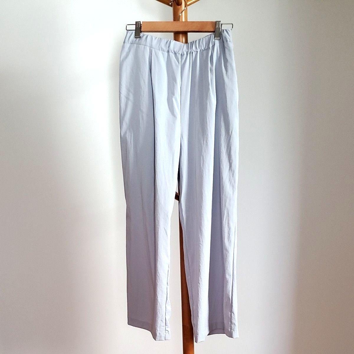 Rope Picnic Wide Pants Easy Pants Light Gray L size