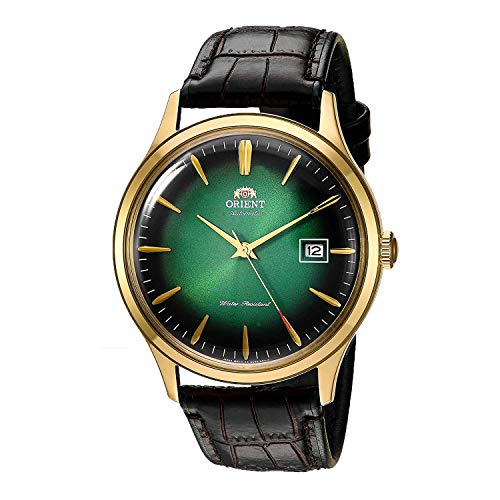 

Orient Bambino 4 Classic Automatic із ручним заводом Золотий годинник із зеленим циферблатом FAC08002F