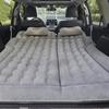 Multifunkční nafukovací cestovní matrace 2-v-1 PVC semišový měkký polštář na spaní pro auto SUV