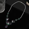 Yellow Butterfly Zircon Luxury Necklace and Earring Set: Versatile and Trendy Fashion Statement