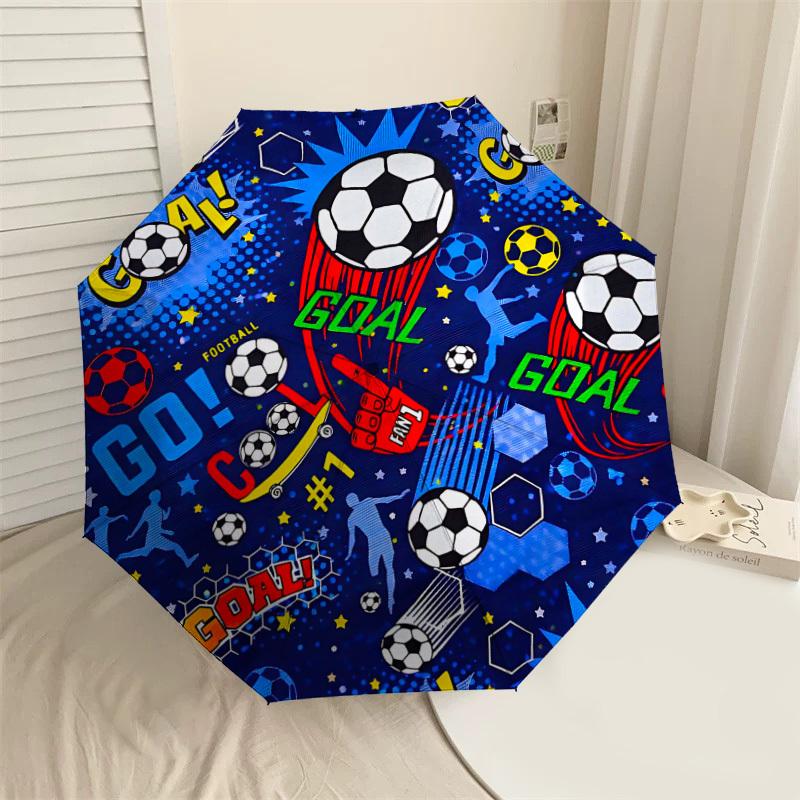 

1PC Football Goal Umbrella-8-Rib Reinforced, Automatic Open, Lightweight & Durable, Fashion Accessory for Outdoor-D313