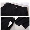 Women's High-Waist Black Wide-Leg Pants: Spring/Autumn 2025 - Slim, Draped, Casual Straight Suit Style