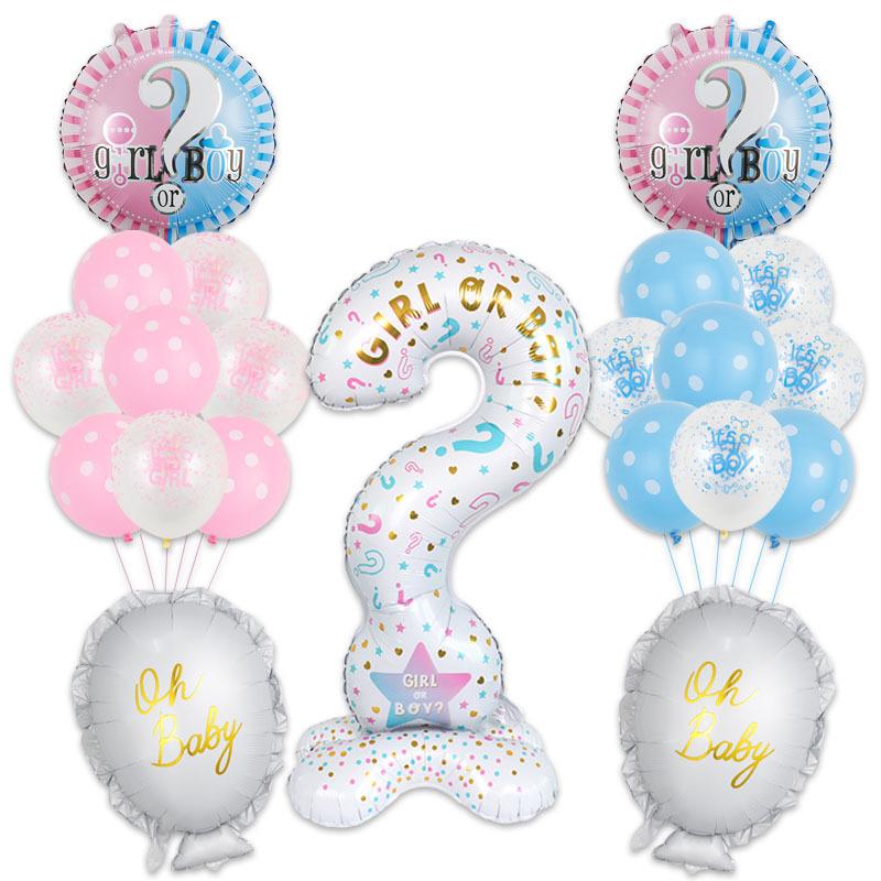 

Группа мальчиков и девочек с указанием пола, набор воздушных шаров из алюминиевой пленки, воздушные шары для вечеринки с изображением ребенка 4