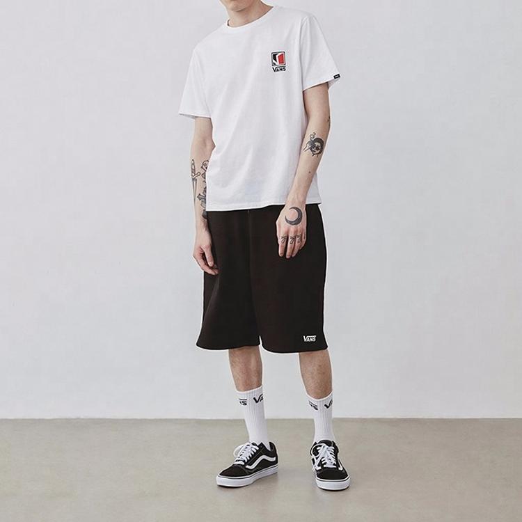 Vans Logo Print Round Neck Short Sleeve T-Shirt Men Tops White VN0A4P4GWHT