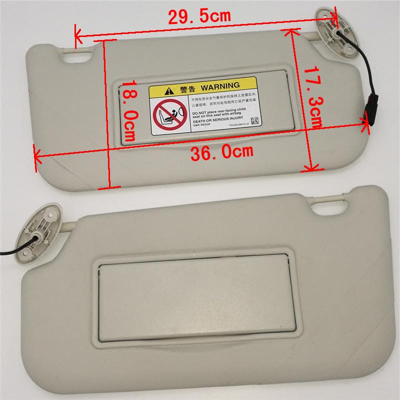 sun visor For Ford Focus (2012-2017) with a make-up mirror sun visor car sun visor With light gray Interior Mirrors6