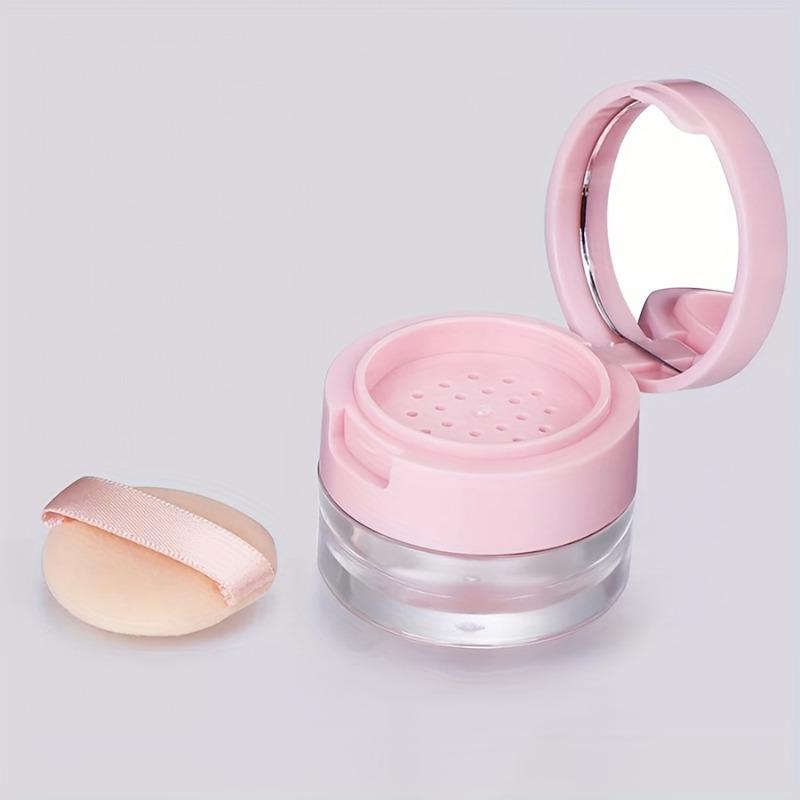 

1Pc Mini Portable Puff Box with Built-in Mirror, Isolation Sieve & Sponge Holder